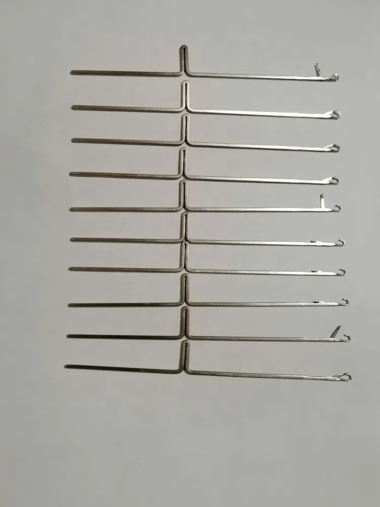Иглы для Silver Reed SRP60N, SRP50, SRP60 10 штук (нижняя фантура), серебристый, фото 3
