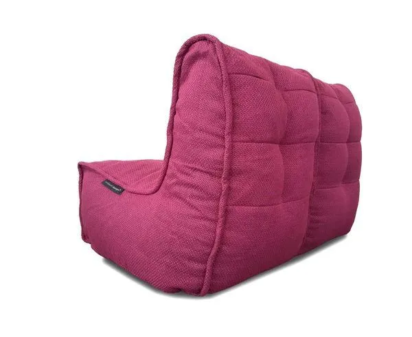 Дизайнерский маленький диван Twin Couch - Sakura Pink (Sofa Weave) - 120х80х80 - двухместный узкий диванчик для салона красоты, балкона, кухни, детской (нераскладной), 120x80x80, фото 5