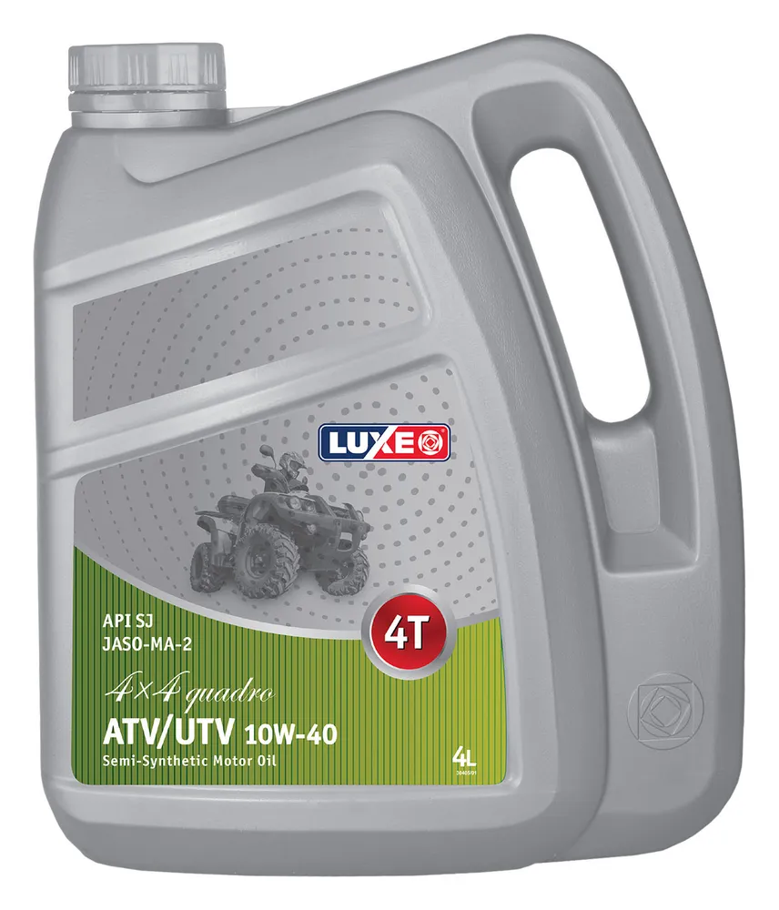 luxe QUADRO, 4T, API SJ, JASO MA-2,  10W-40 Масло моторное, Полусинтетическое, 4.001 л, 4,001 л, фото 2