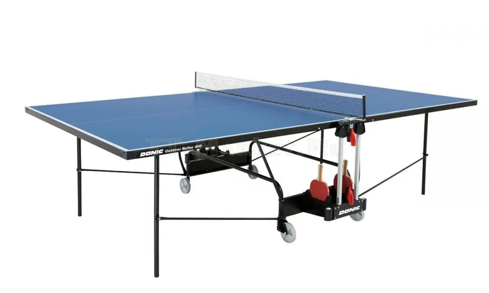 Теннисный стол с сеткой Donic Outdoor Roller 400 синий, синий