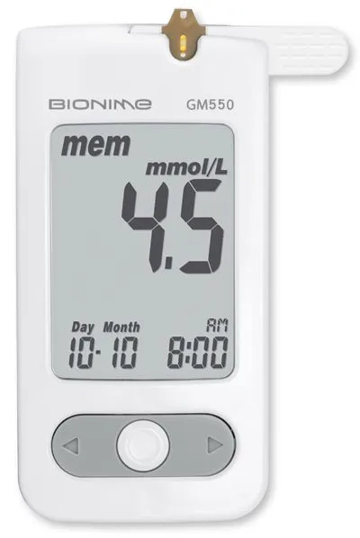 Глюкометр Bionime GM 550 + 25 тест-полосок в комплекте, вариант, фото 2