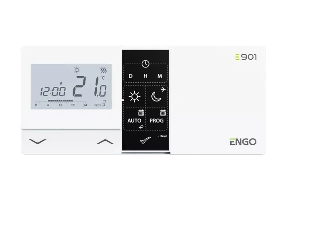 ENGO E901RF программируемый беспроводной терморегулятор, белый, белый, фото 5
