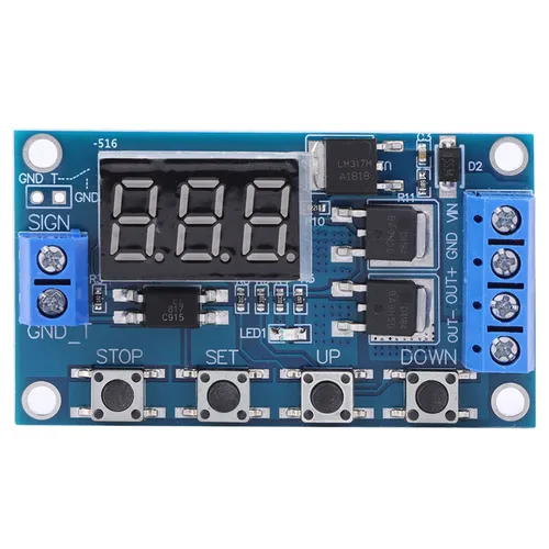 Таймер задержки выключения, модуль реле времени, управление циклом, 12В 24В, промышленная плата, для