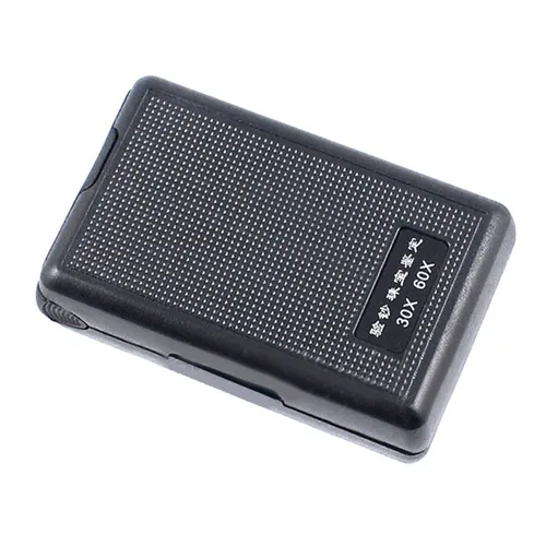 Лупа ювелирная 30X и 60X с LED и УФ подсветкой, для идентификации монет и камней