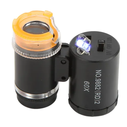 Мини микроскоп, функция детекции денег, портативный, четкое изображение, широкий диапазон, LED, черн