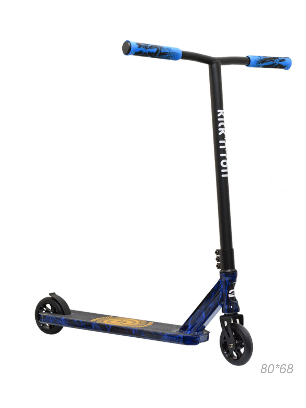 Самокат трюковой COMIRON KickNroll, S00325, 110 мм, синий