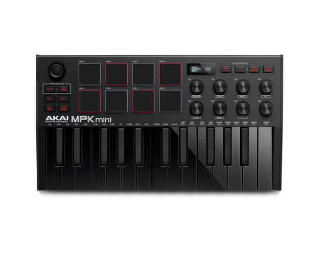 MIDI-клавиатура 25 клавиш Akai Pro MPK Mini Black MK3 купить на