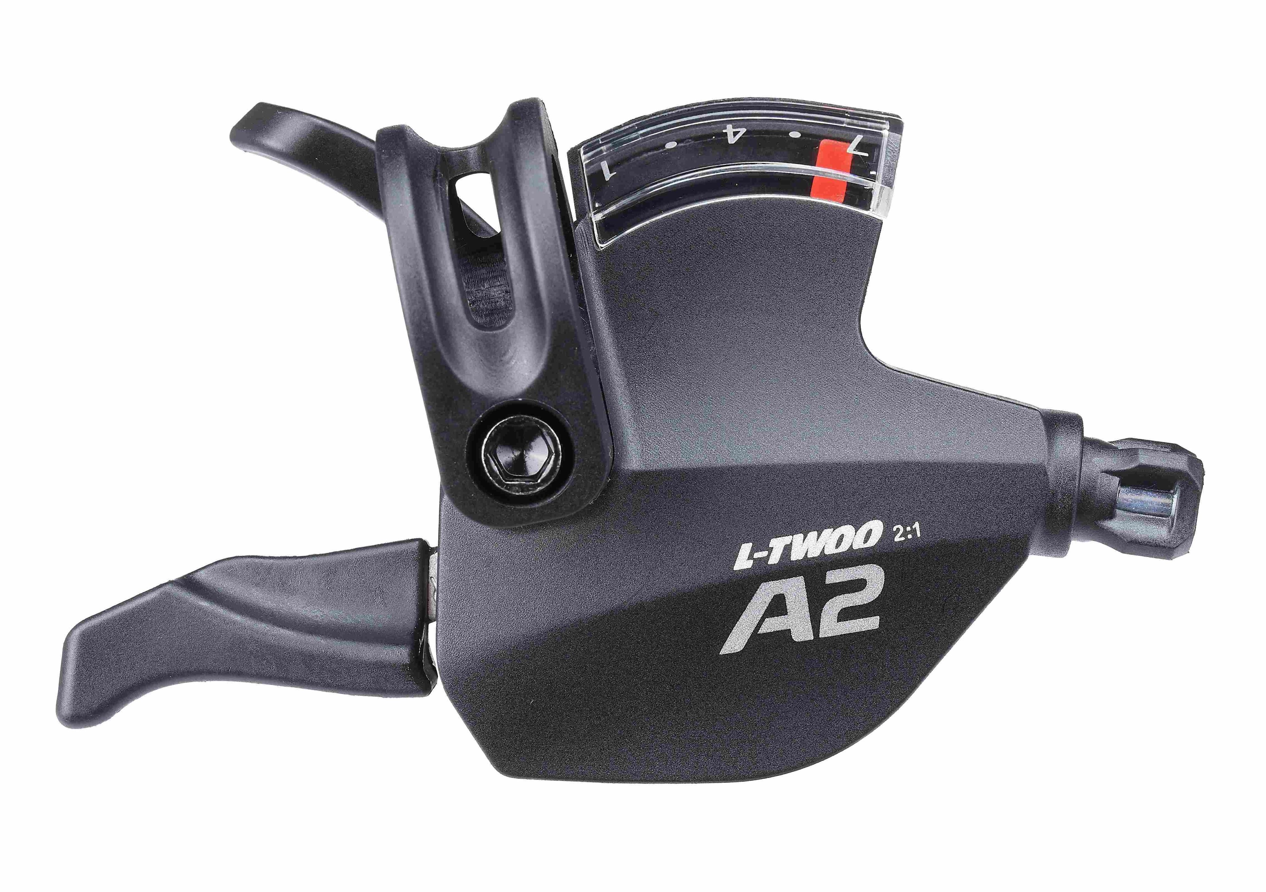 Шифтер правый L-TWOO A2 7ск., 2:1, Shimano совместим, Кабель со сверхнизким трением, Индикатор передачи Шифтер правый L-TWOO A2 7ск., 2:1, Shimano совместим, Кабель со сверхнизким трением, Индикатор передачи