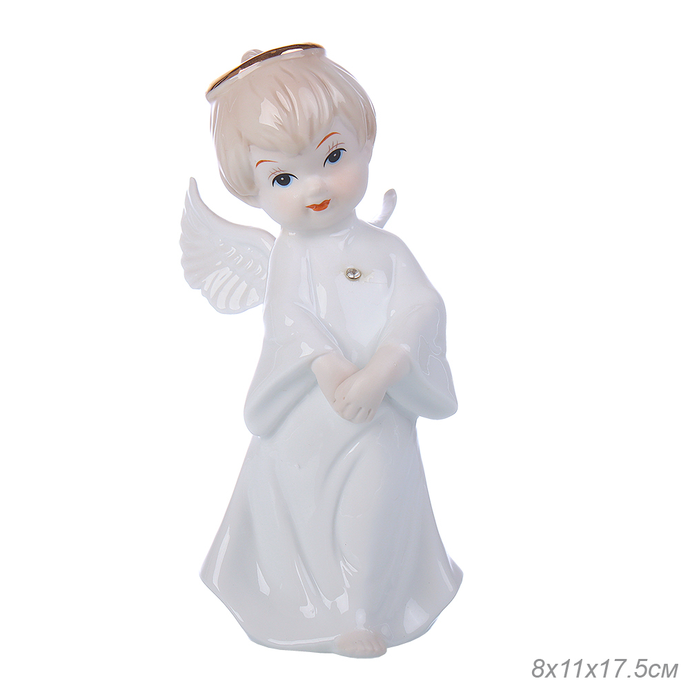 Статуэтка Ангел, фарфор, 8 х 11 х 17,5 см