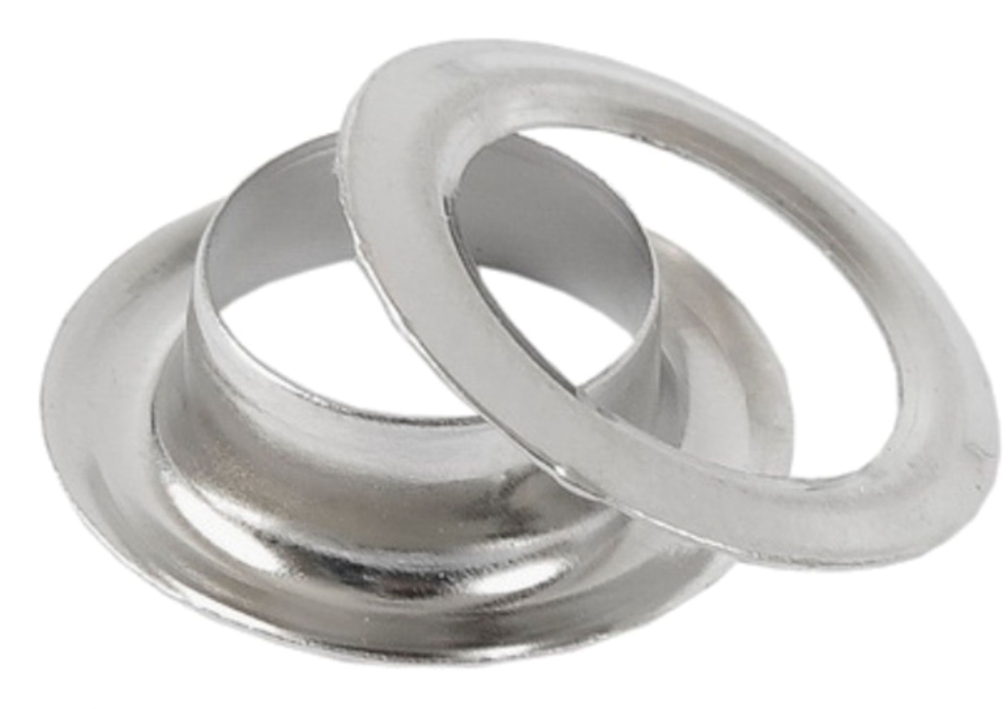 Люверс оцинкованный 10 мм в упаковке 50 комплектов круглый для тентов и ...