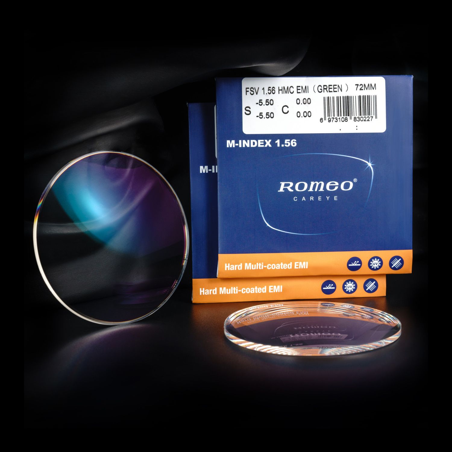СферическиелинзыFSVROMEO1.56HMC/EMI,D70,+2.75CR-39дляочков