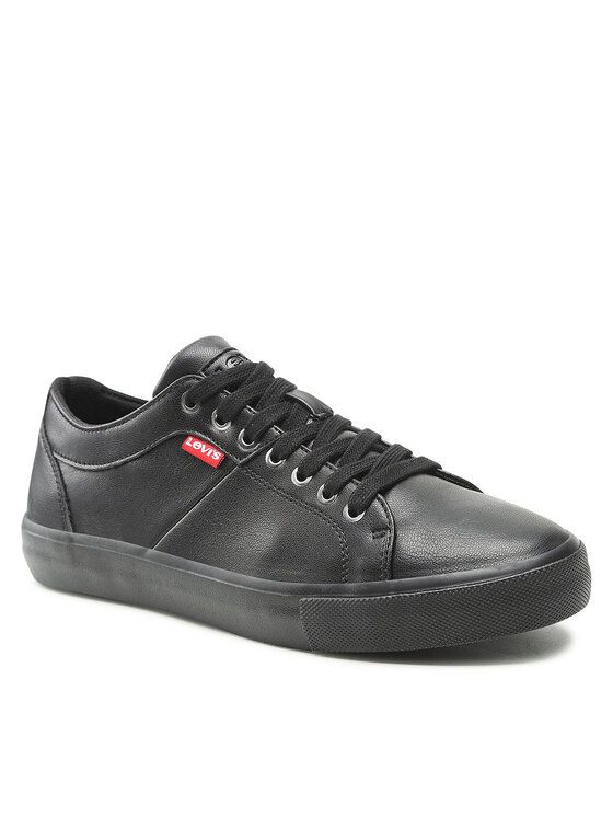 Levi's black deals leather sneakers