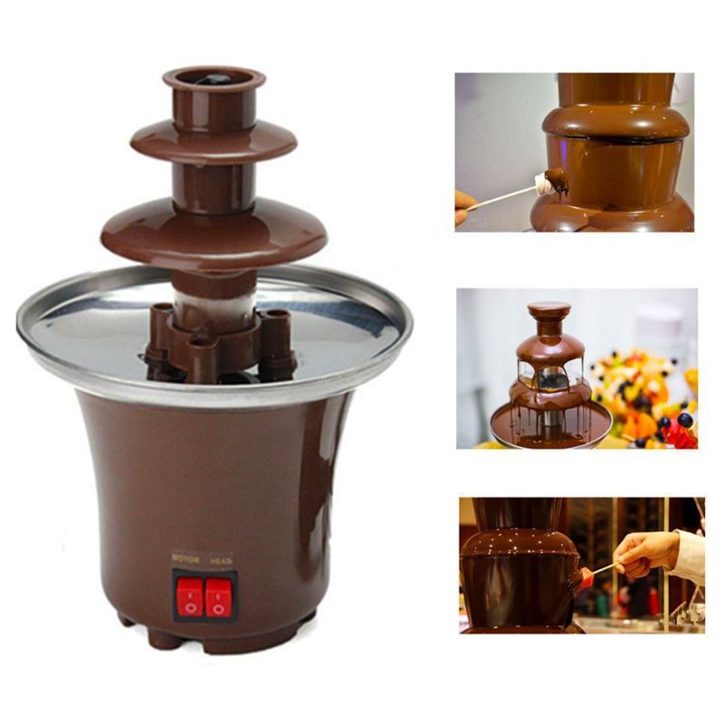 Шоколадный фонтан фондю мини Chocolate Fondue Fountain Mini