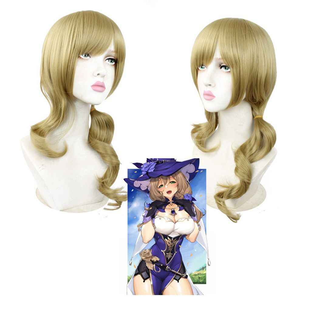 Anime Manga Game Genshin Impact Lisa Halloween Carnival Party Cosplay Wig  мультфильм аниме косплей парик - купить по доступным ценам в  интернет-магазине OZON (1517962897)