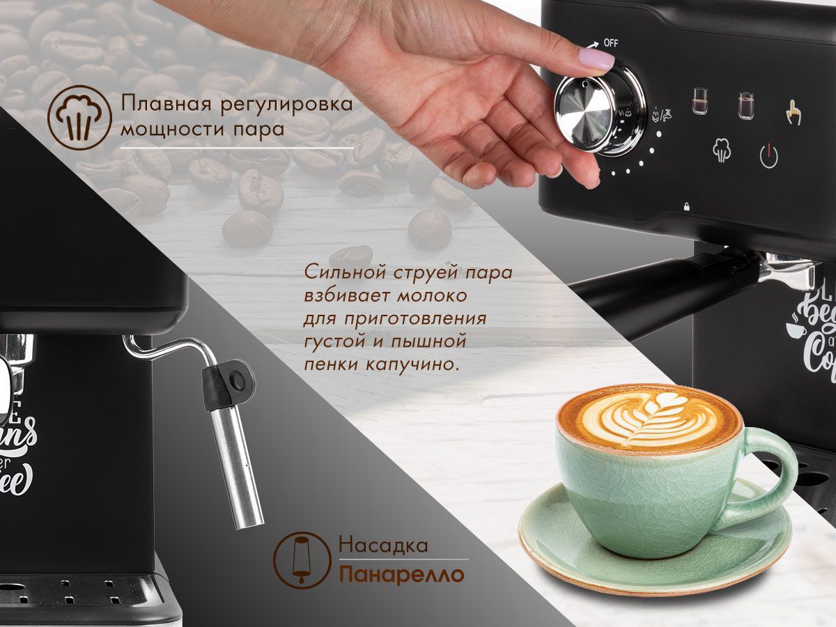 Кофеварка рожковая TUAREX TK-1250 / капучинатор - купить с доставкой по ...