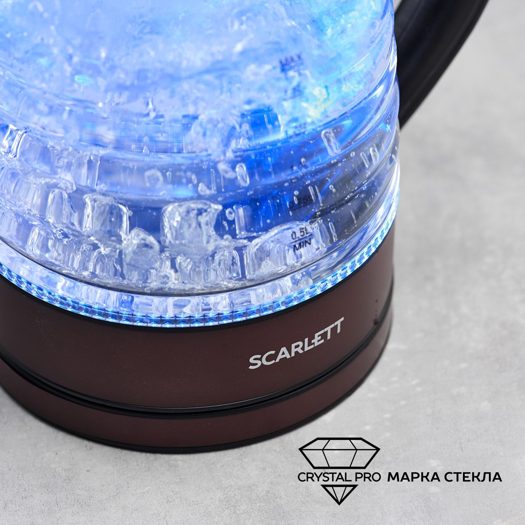 Купить электрический чайник Scarlett с подсветкой SC-EK27G97, 2200 Вт ...