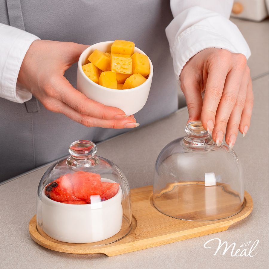 Менажница с крышкой, 2 шт 120 мл, Meal - купить с доставкой по выгодным ...