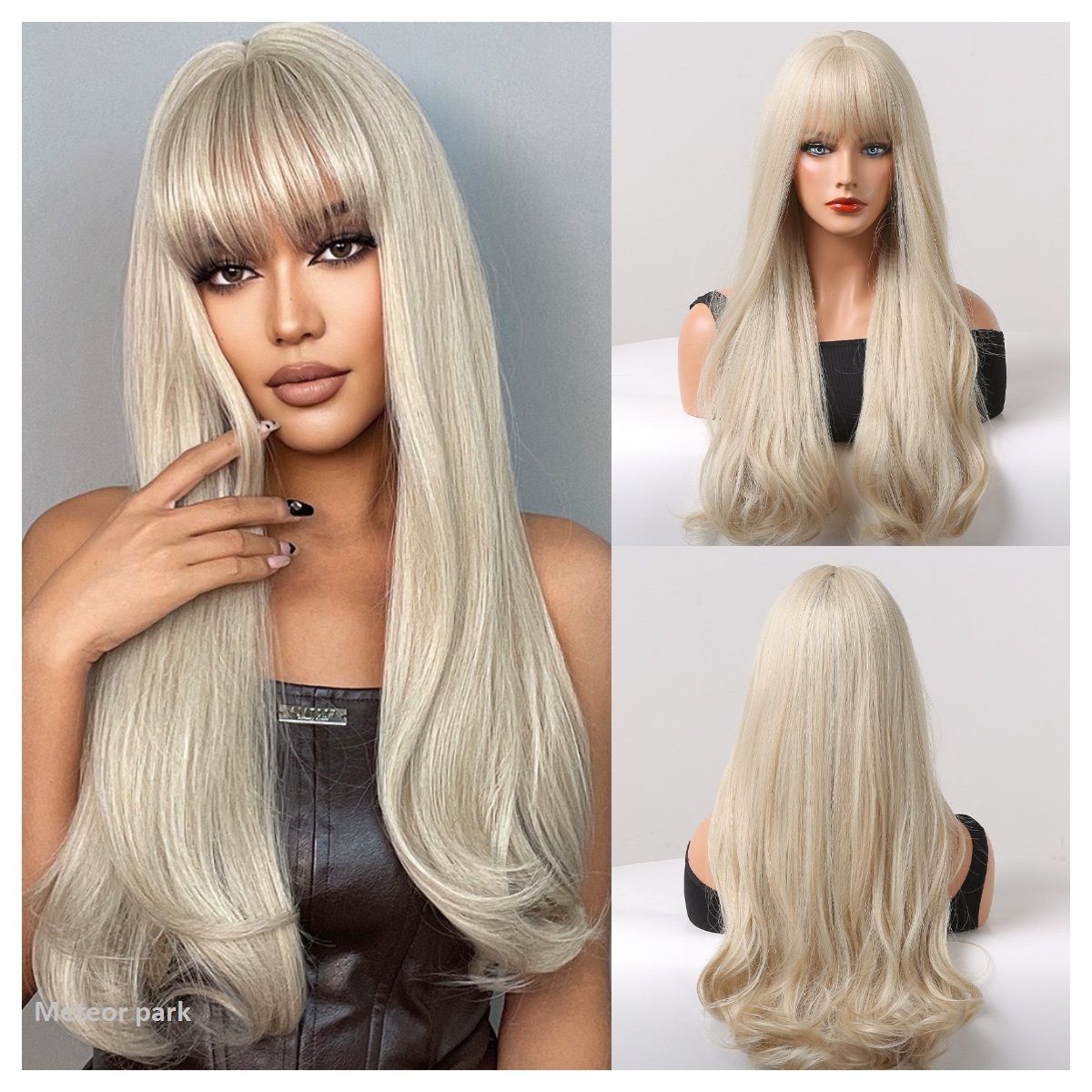 Парик женский с длинными волосами, Имитация натуральных волос, Парик ...