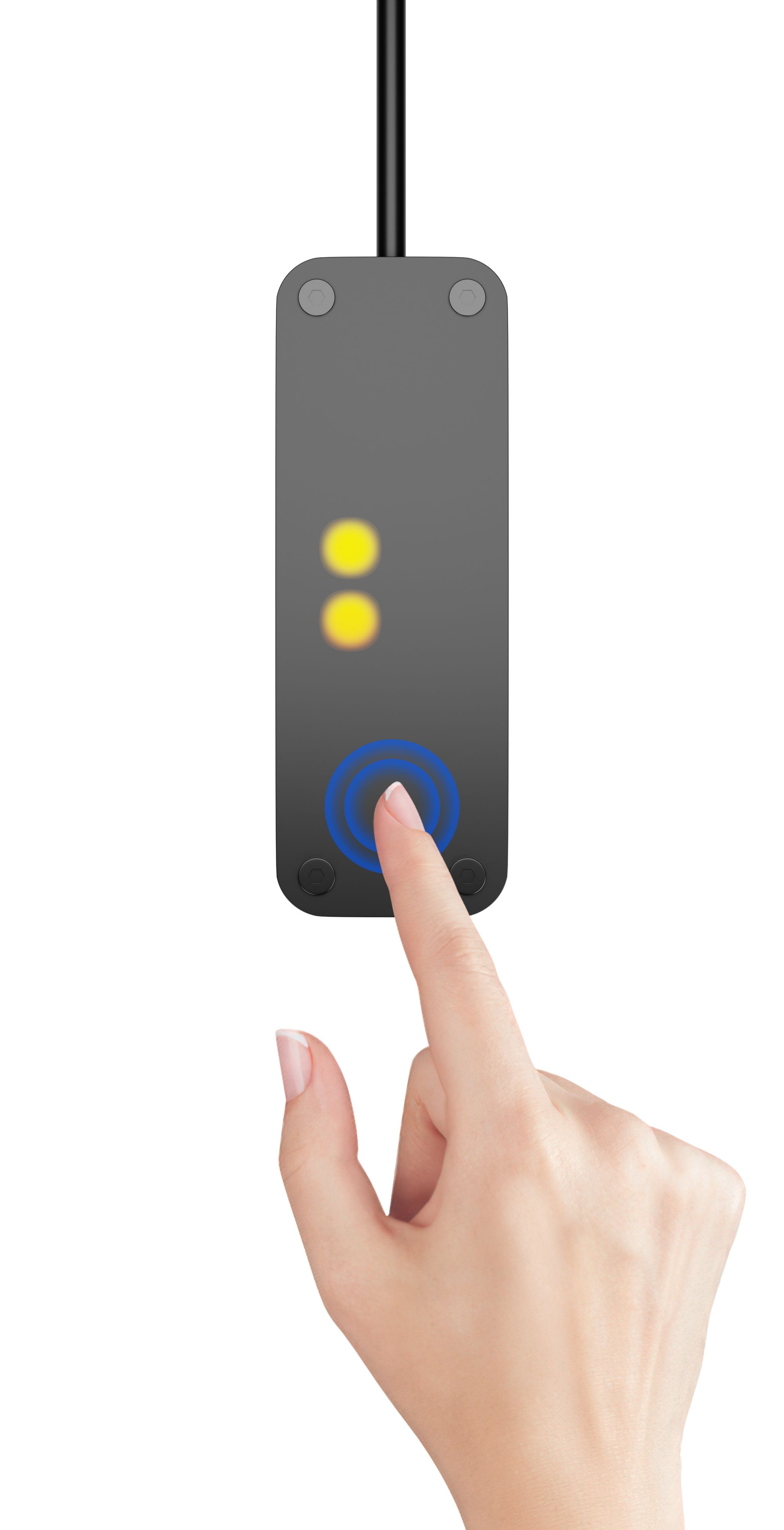 Кнопка Включения Пк / Скольжение пальцем ON/OFF с эффектом RGB ...