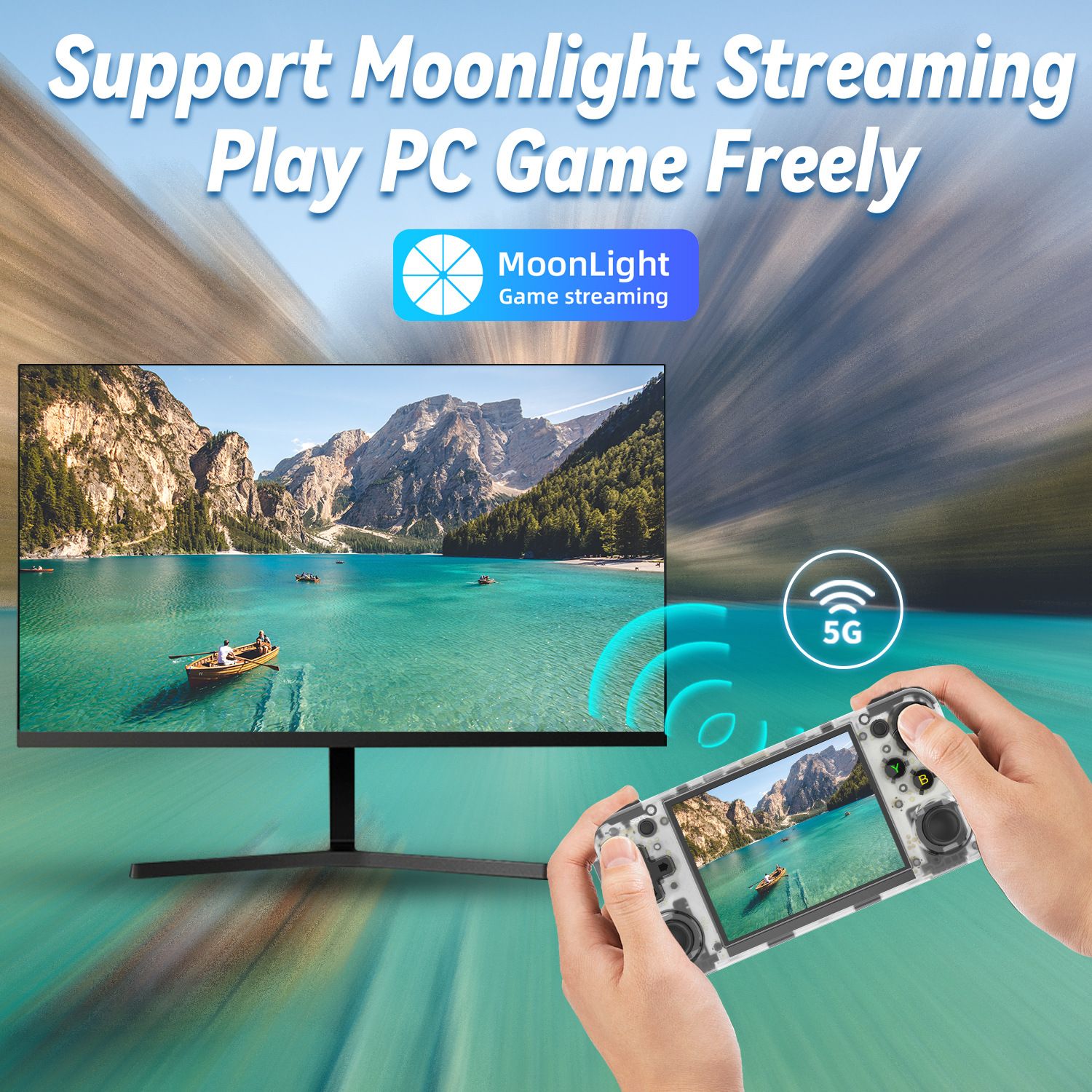 Портативная игровая консоль ANBERNIC RG35XX H, 3,5-дюймовый IPS экран ...