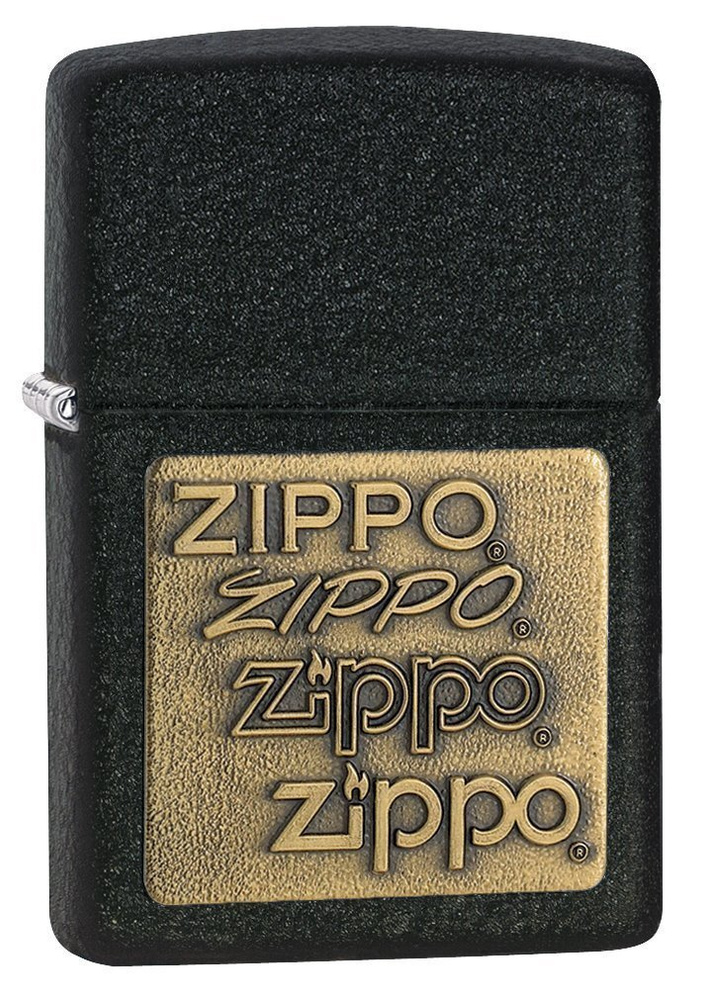 Зажигалка ZIPPO бензиновая Classic Black Crackle #1