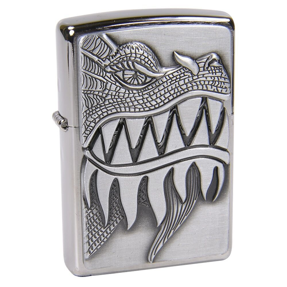 Зажигалка ZIPPO бензиновая Classic Brushed Chrome #1