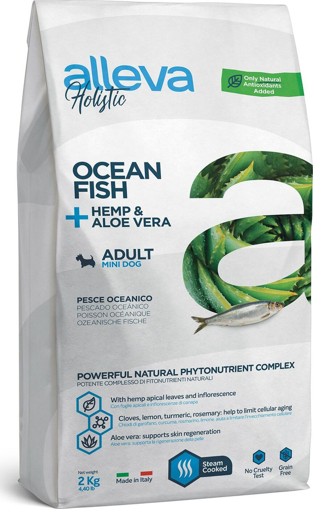 Сухой беззерновой корм Alleva HOLISTIC ADULT OCEAN FISH MINI для взрослых собак мелких пород , с океанической #1