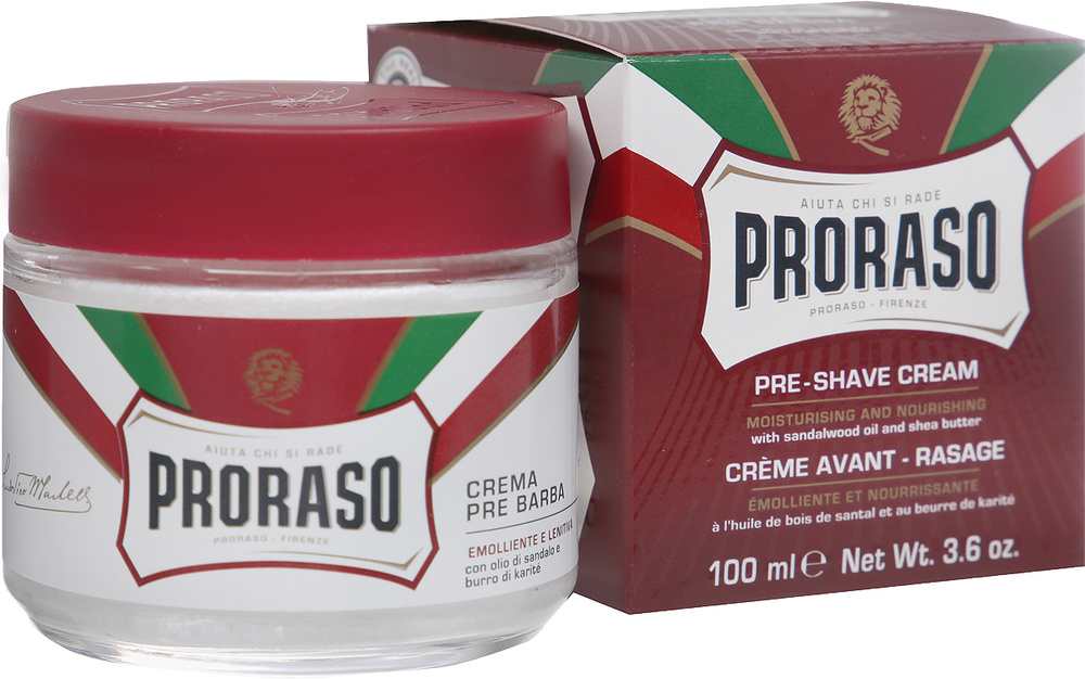 Proraso Red Line Крем до бритья питательный Сандал 100 мл #1