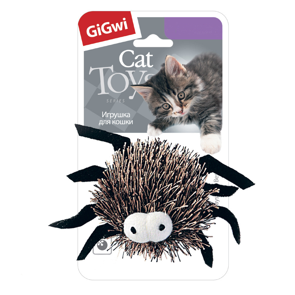 GiGwi Cat Toys / Игрушка Гигви для кошек Паучок 6 см #1