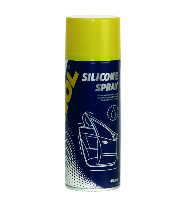 9963 MANNOL Silicon Spray 450 мл. Силиконовая водоотталкивающая смазка  #1