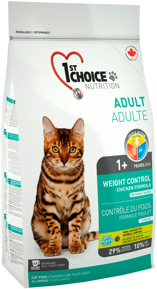 1st Choice Cat Adult Weight Control сухой корм для взрослых кошек для ...