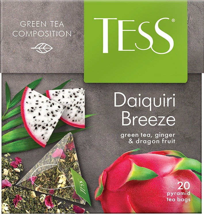 Чай в пирамидках зелёный Tess Daiquiri Breeze, 20 шт #1