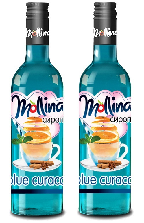 MOLLINA Сироп Blue Curacao, 345 г х 2 шт #1