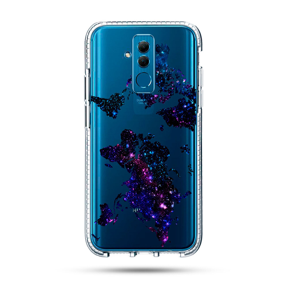 Силиконовый чехол на Huawei Mate 20 Lite / Хуавей Мейт 20 Лайт Карта -  купить с доставкой по выгодным ценам в интернет-магазине OZON (239284647)