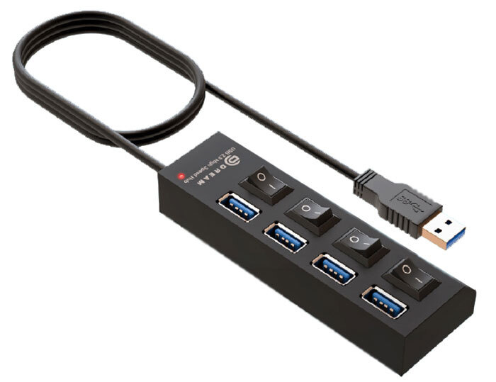 Хаб на 4USB с возможностью отключения каждого порта - купить с ...