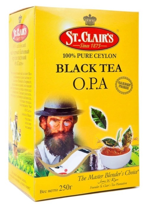 Чай черный листовой St. Clairs / Сантеклер кр/лист OPA 250 гр. #1