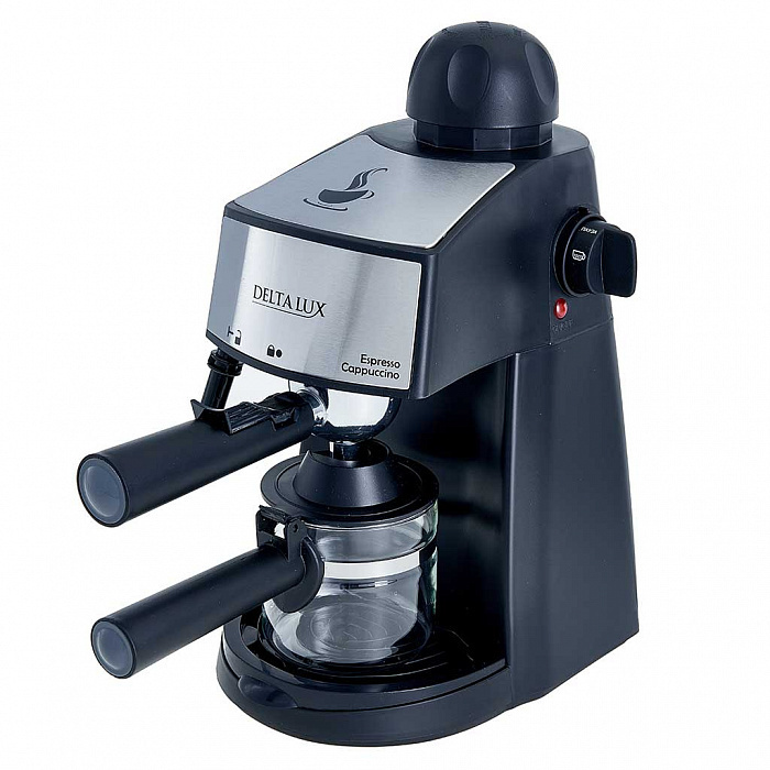 Delta Lux Кофеварка рожковая Кофеварка рожковая , черный - купить с ...