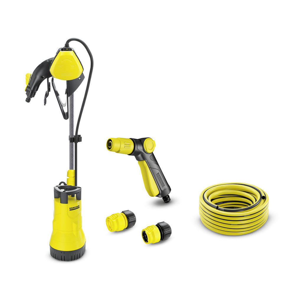Насос для полива из бочки Karcher BP1 Barrel Set + комплект для полива (шланг 15м, пистолет - распылитель, #1