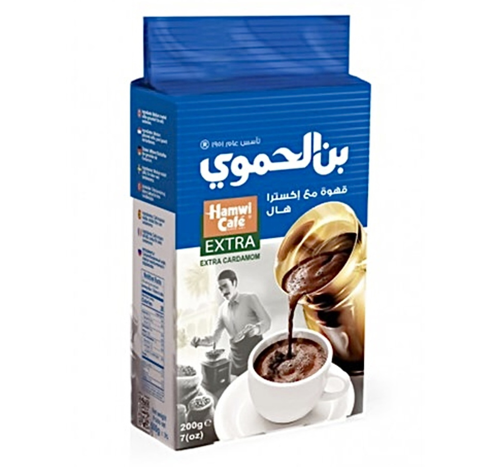Кофе Арабский молотый с кардамоном Hamwi Extra Cardamom Хамви Сирия, 200 гр  #1