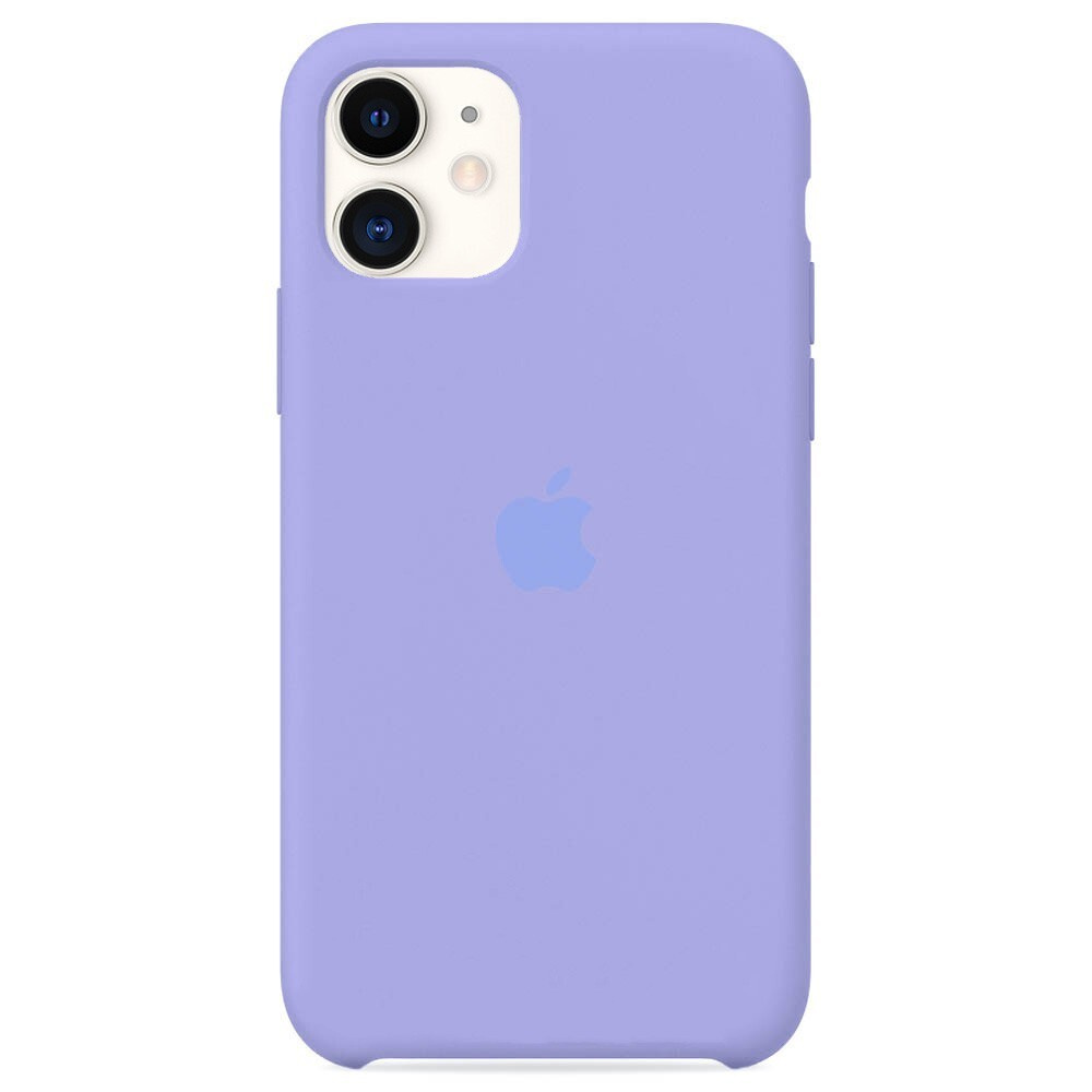 Силиконовый чехол для смартфона Silicone Case на iPhone 11 / Айфон 11 с  логотипом, сиреневый - купить с доставкой по выгодным ценам в  интернет-магазине OZON (325191668)