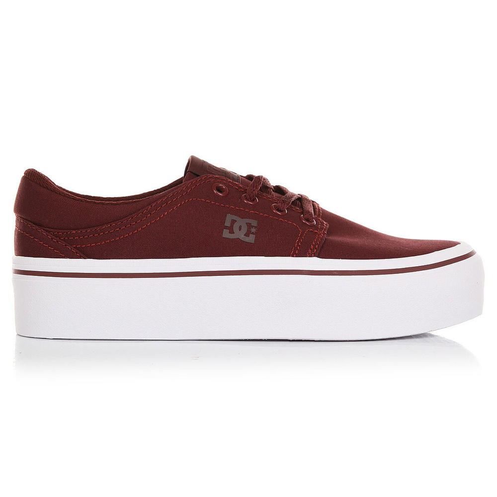 DC Shoes TRASE PLTFRM TX J SHOE BURGUNDY OZON 616440862