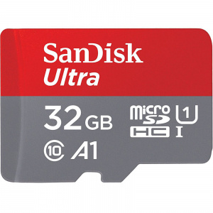 Карта памяти MicroSD SanDisk Ultra 32GB (SDSQUAR-032G-GN6MA) #1