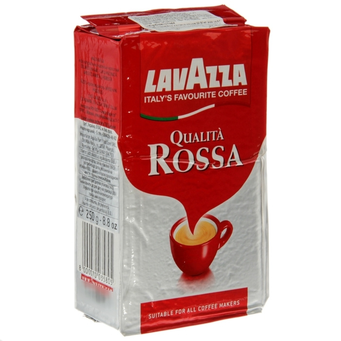 Кофе молотый LAVAZZA Rossa, 250 г #1