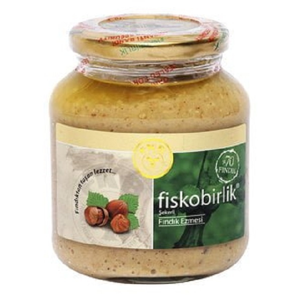 Натуральная ореховая паста из дробленого фундука "Fiskobirlik", Findik Ezmesi, 300 гр  #1