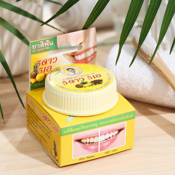 Зубная паста Herbal Clove & Pineapple Toothpaste, с экстрактом ананаса, 25 г  #1