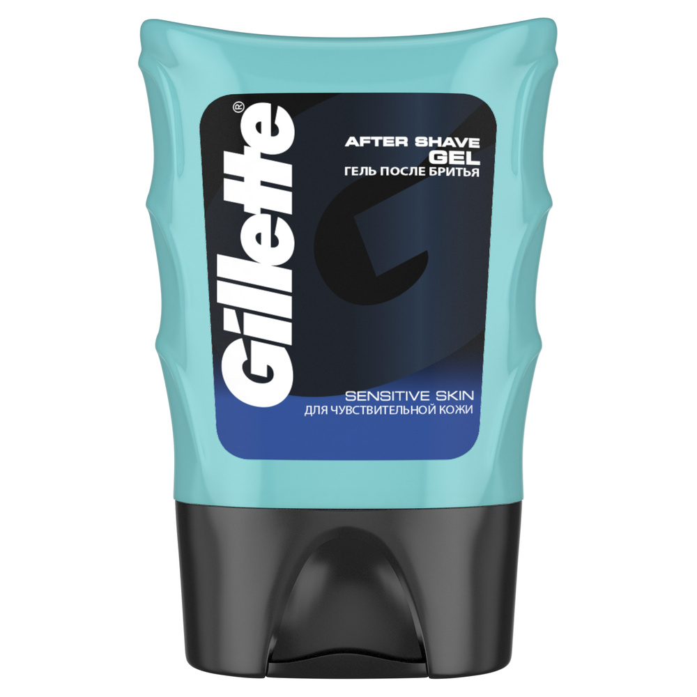 Гель после бритья Gillette Sensitive Skin, для чувствительной кожи, мужской, 75 мл  #1