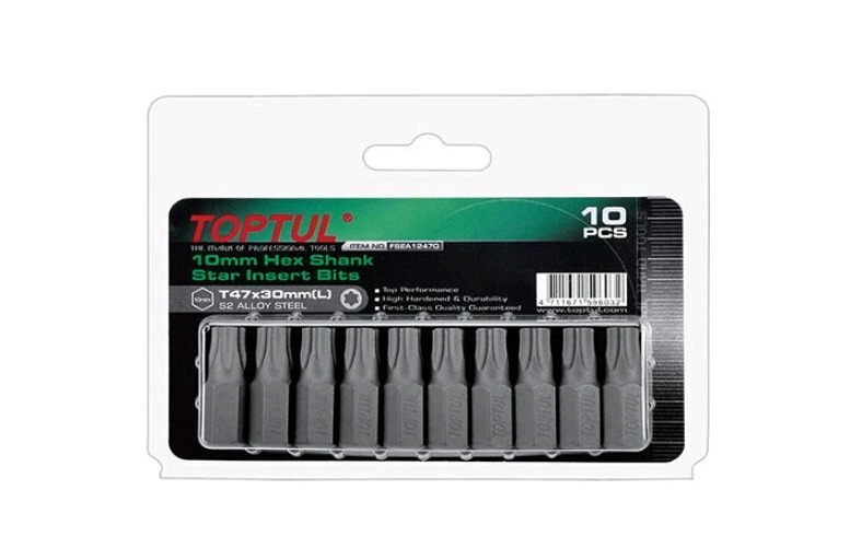 Насадка TORX T55 30мм 10шт блистер FSEA1255G TOPTUL #1