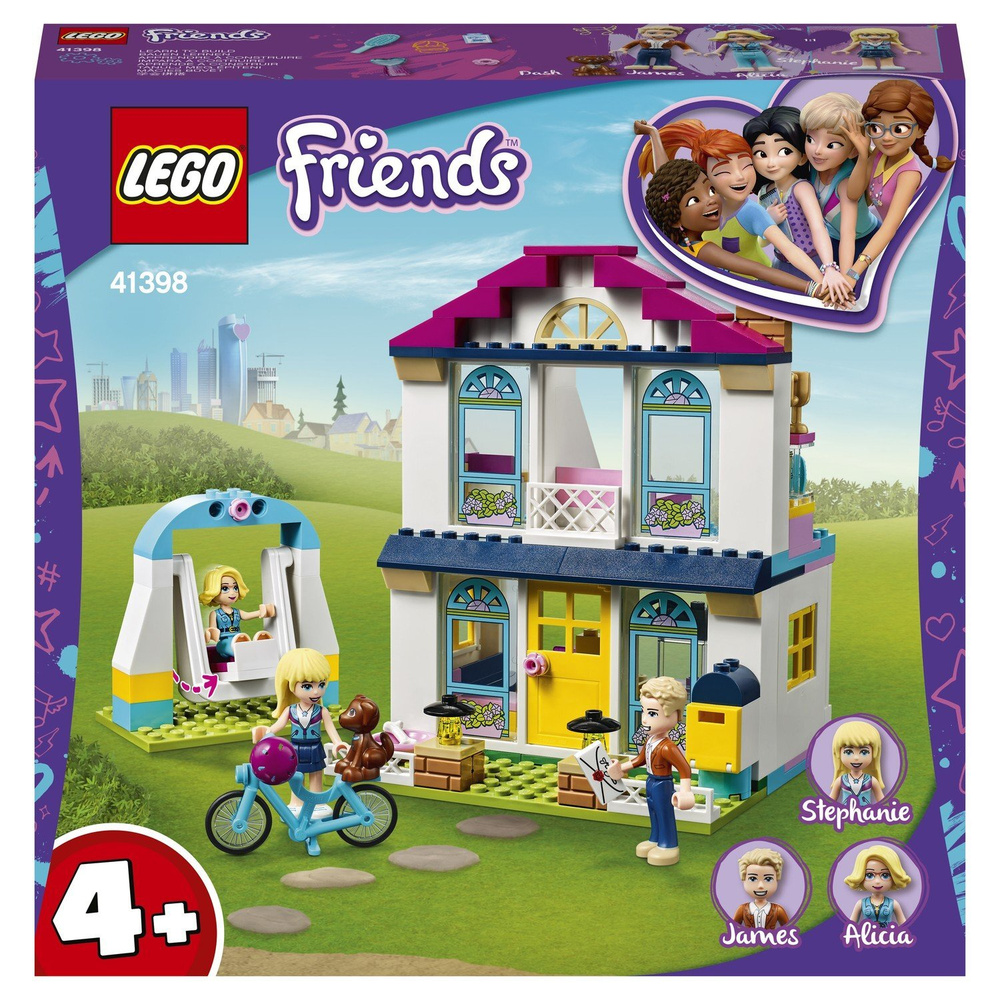 Конструктор LEGO Friends 41398 Дом Стефани - купить с доставкой по выгодным  ценам в интернет-магазине OZON (822442611)