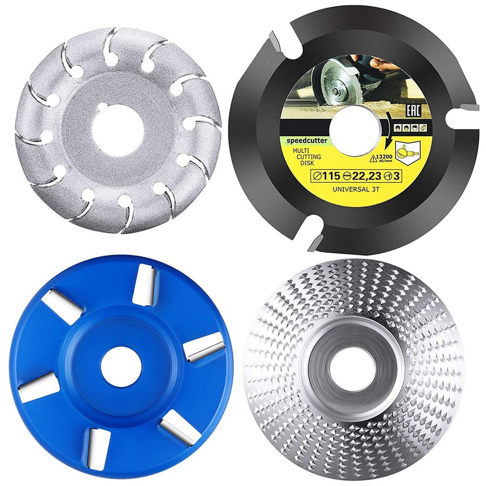 4 шт., резьба по дереву, дисковая угловая шлифовальная машина, насадки ...