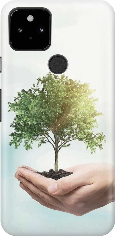 Силиконовый чехол Береги природу на Google Pixel 5 / Гугл Пиксель 5 ...